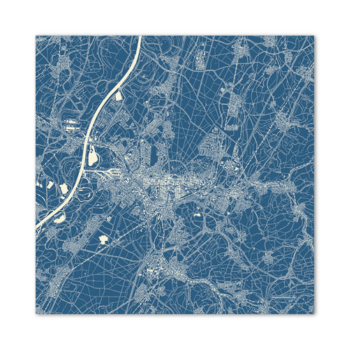 Karte-Karlsruhe-Blau-Weiss