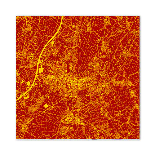 Karte-Karlsruhe-Rot-Gelb